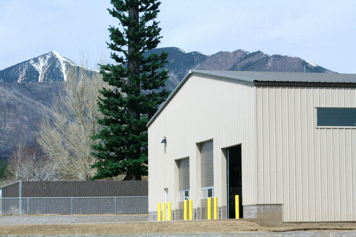 Dramatic backdrop overlooking the Summit Fire District Maintenance Facility